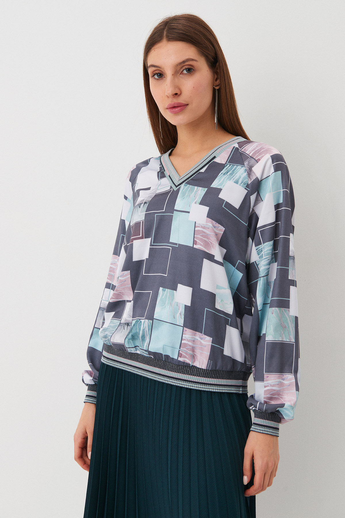 Блузон "Малахитовые шахматы"
Блузон "Малахитовые шахматы"