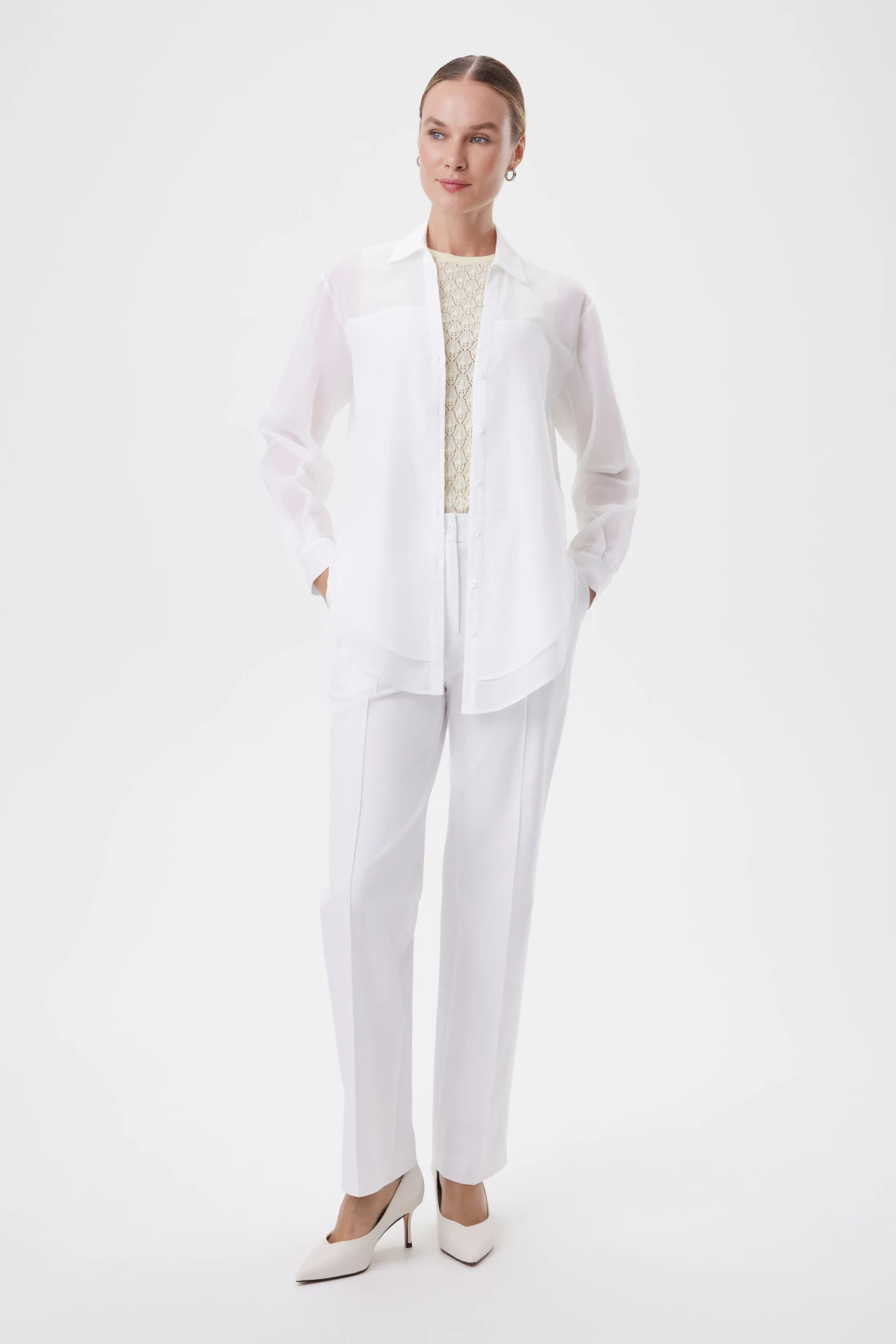 Брюки белые 2