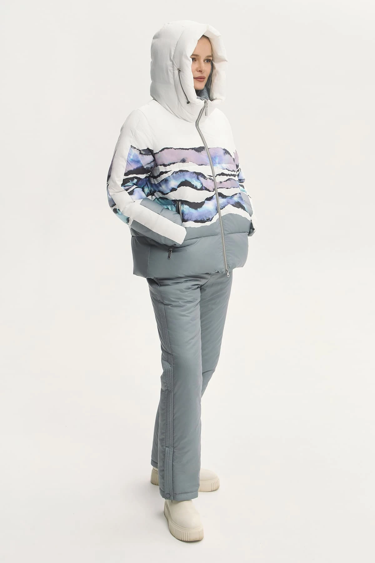 Брюки утеплённые "Акварельная фантазия" 5