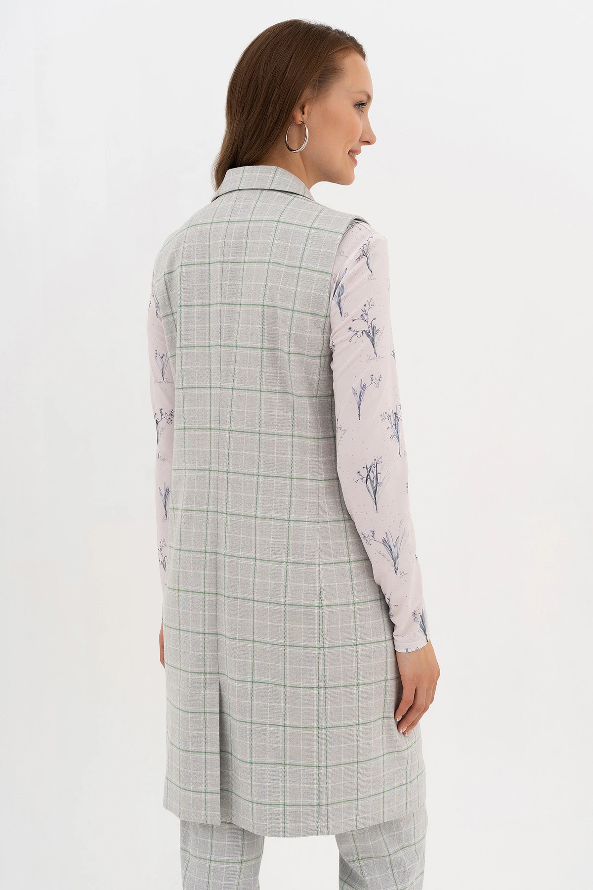 Жилет удлиненный "Подводный город" 1