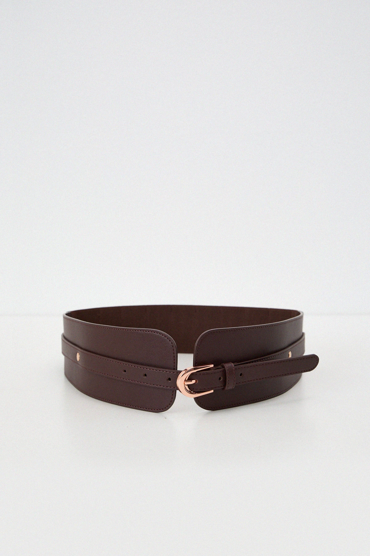 Пояс темно-бордовый 9 см 2