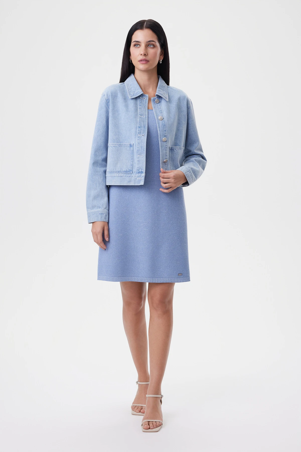 Платье вязаное «Городской полдень» 1