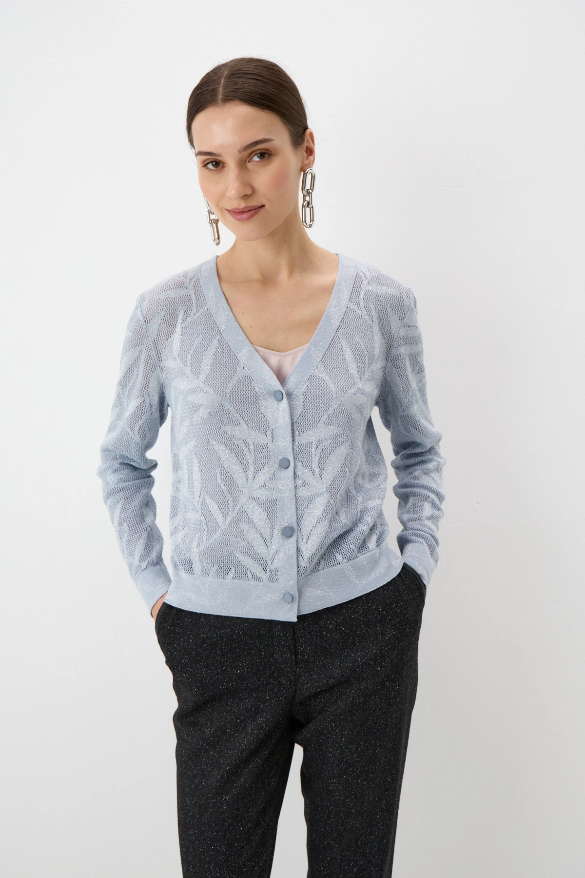 Кардиган голубой 1