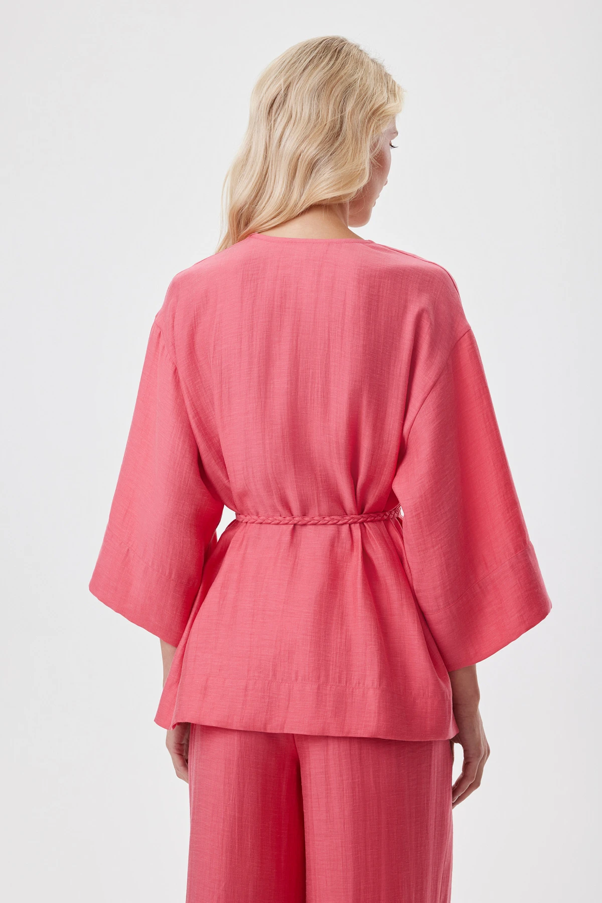 Жакет с поясом "Вкус лета" 4