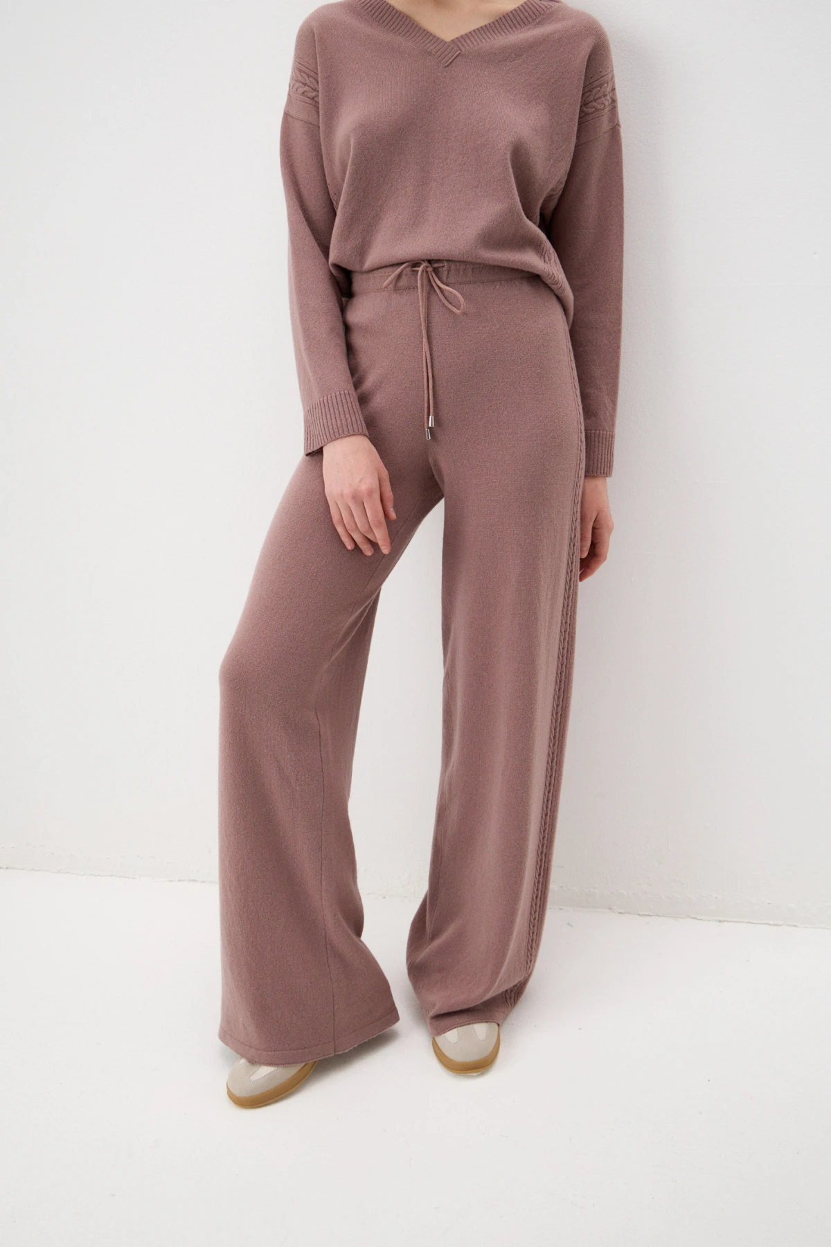 Брюки вязаные широкие "Сонеты тепла" 1