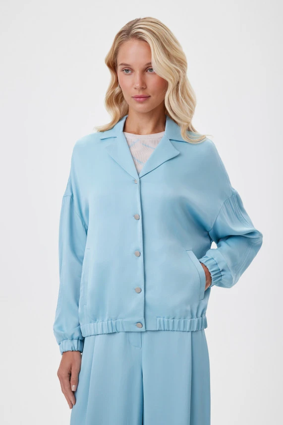 Блузон на пуговицах "Лазурная прогулка"