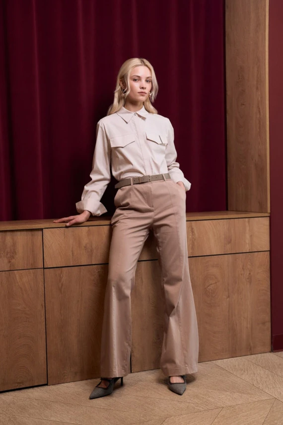 Брюки "Оттенки миндаля"