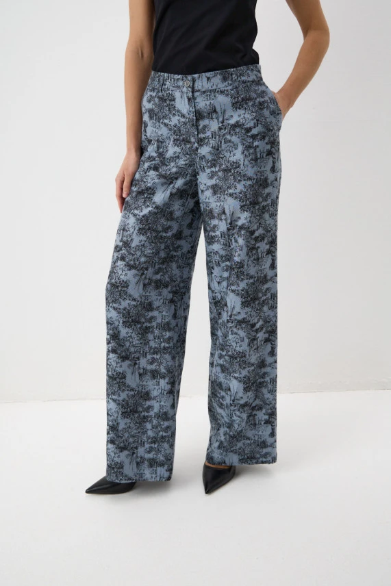 Брюки "Гравюры северной сказки"