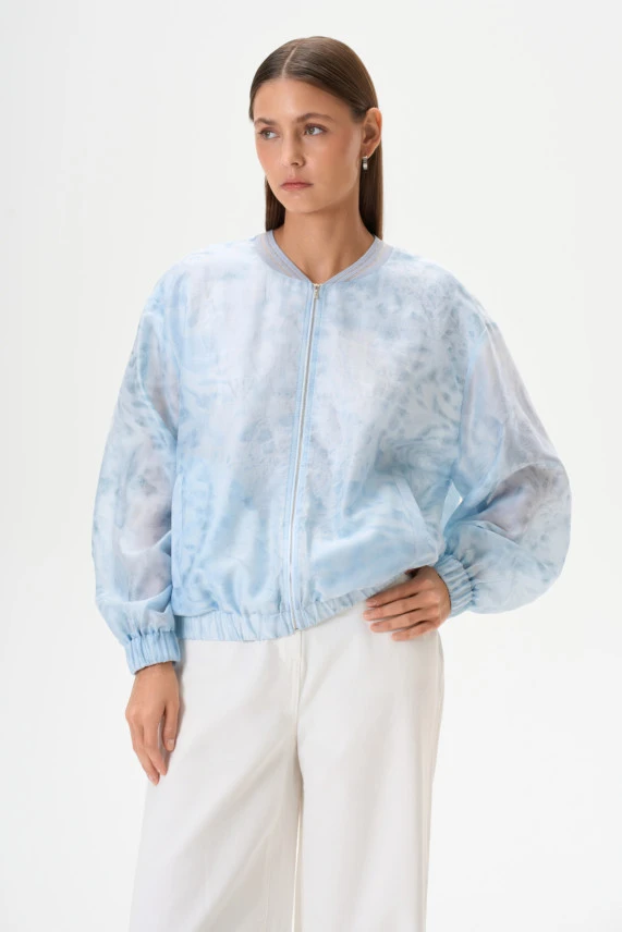 Блузон на молнии "Туманное утро"