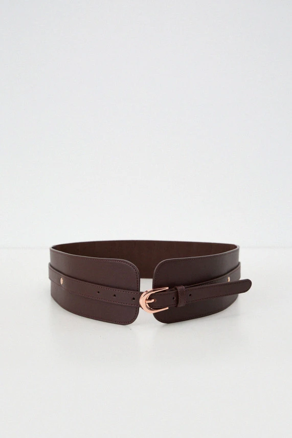 Пояс темно-бордовый 9 см