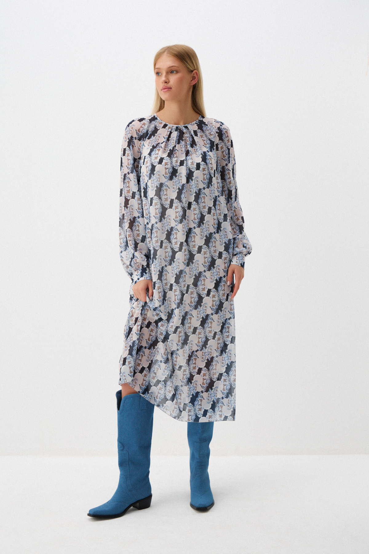 

Платье прямое "Русский Версаль"