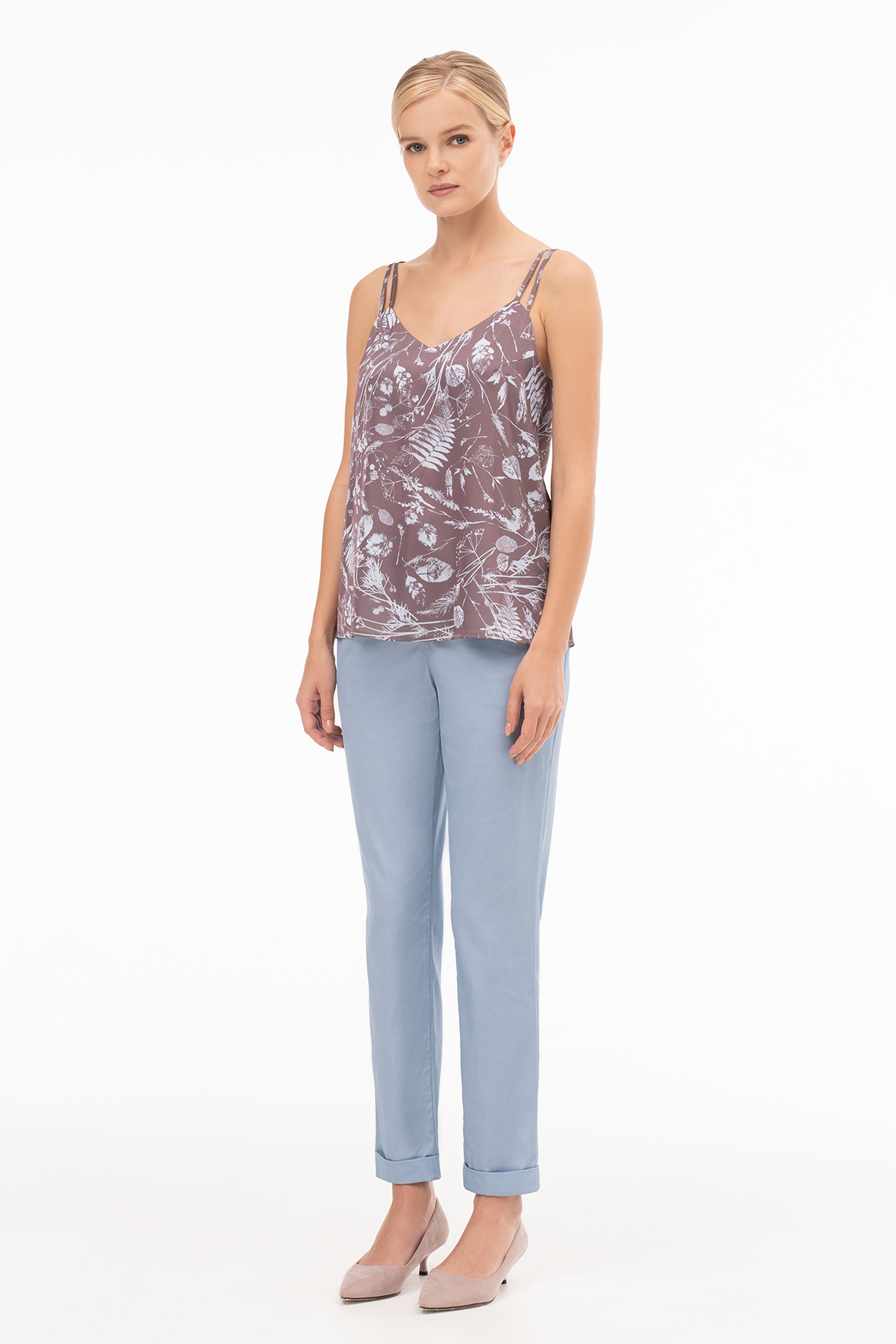 

Брюки голубые