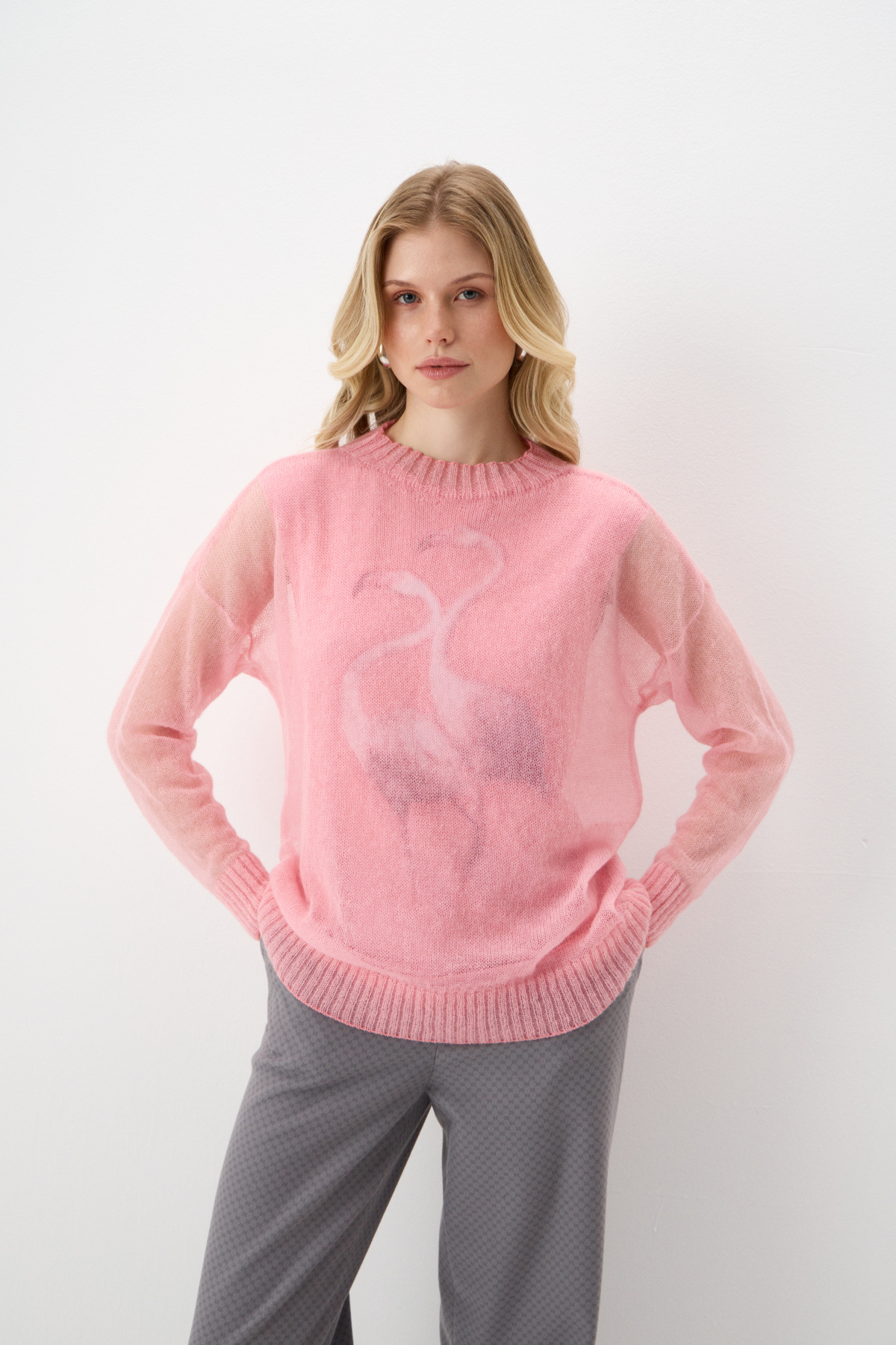 

Джемпер "Возвращение фламинго"