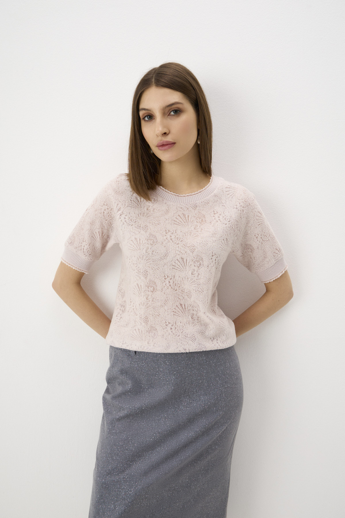 

Джемпер пудровый