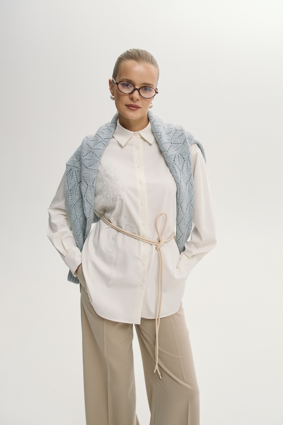 

Пояс-шнур АB бежевый