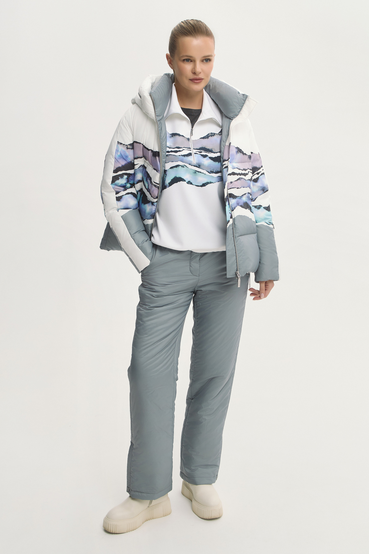 

Брюки утеплённые "Акварельная фантазия"