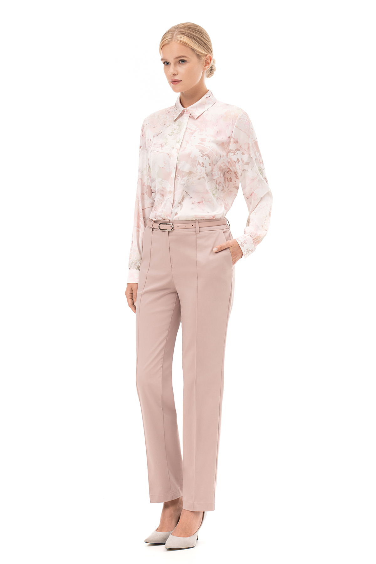 

Брюки пудровые